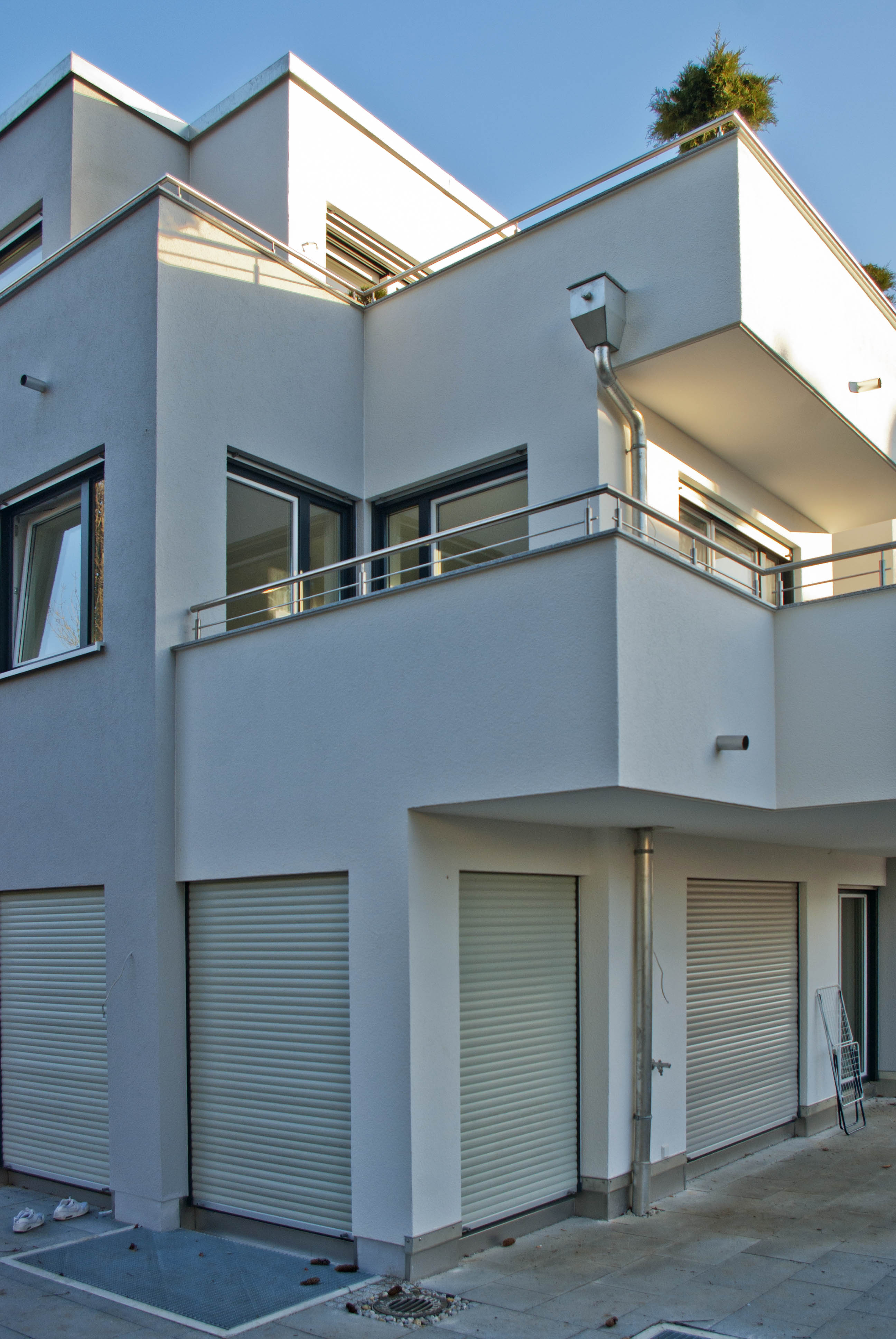Neubau Mehfamilienwohnhaus München Ansicht Südwest